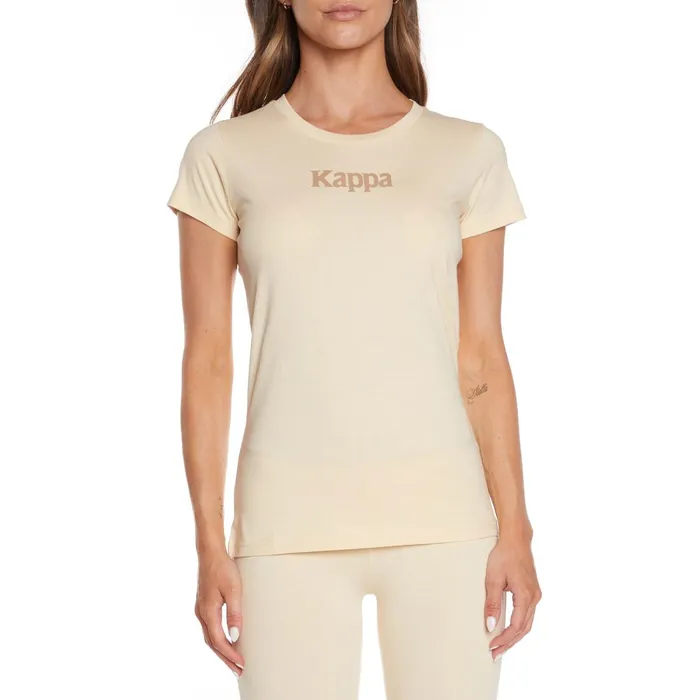 222 Banda Amboasary TShirt 8211 Beige Beige Kappa Womens TShirts Christmas