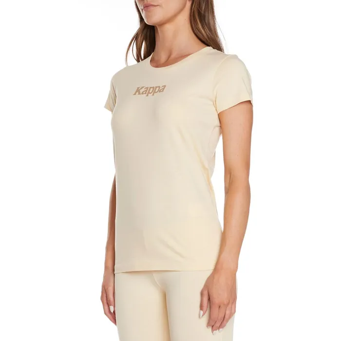 222 Banda Amboasary TShirt 8211 Beige Beige Kappa Womens TShirts Christmas