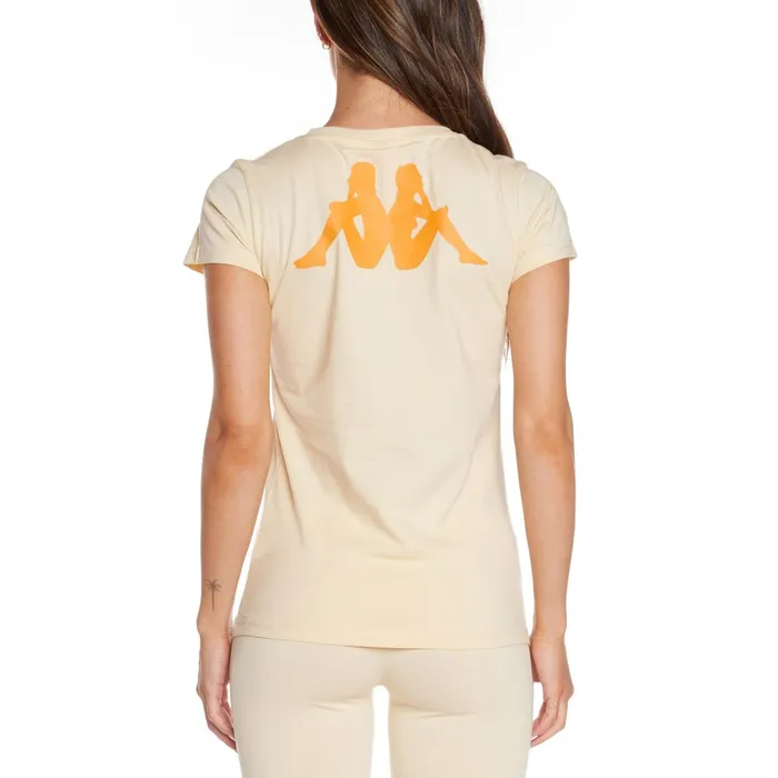 222 Banda Amboasary TShirt 8211 Beige Beige Kappa Womens TShirts Christmas