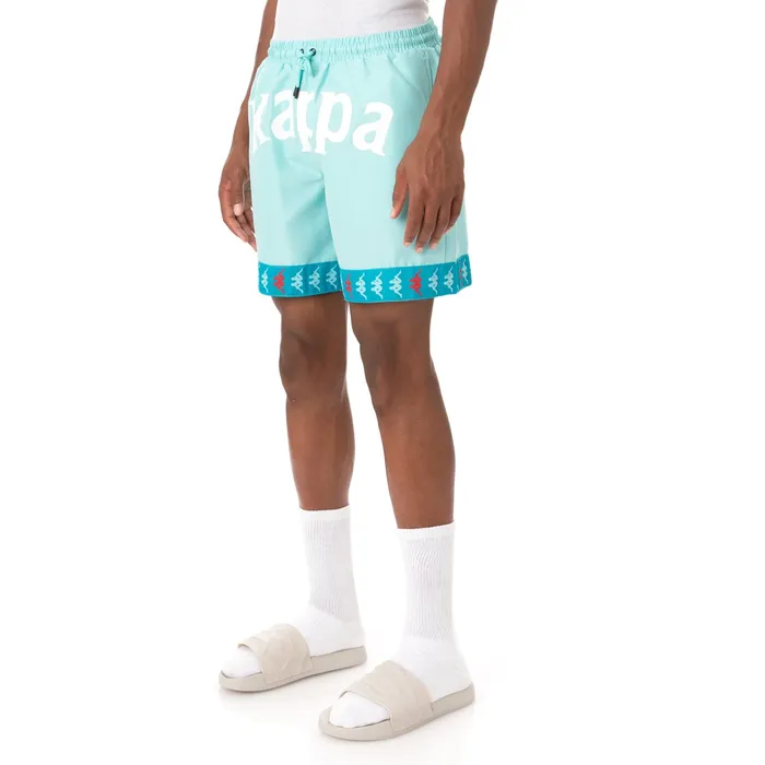 222 Banda Befotaka Swim Shorts 8211 Peacock Peacock Kappa Mens Swim Shorts Christmas