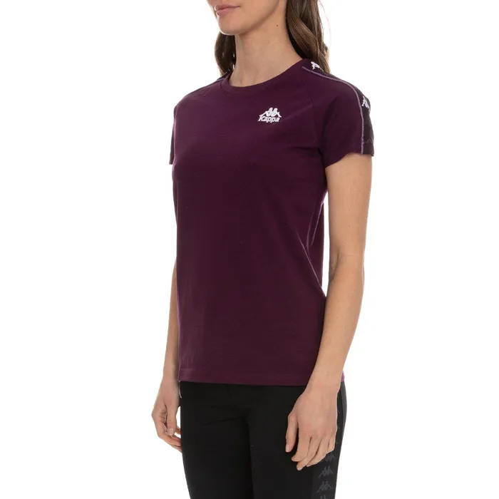 222 Banda Brefan TShirt 8211 Violet White Violet White Kappa Womens TShirts Online