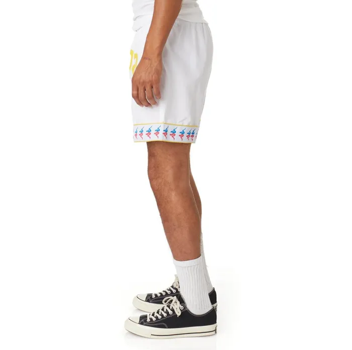 222 Banda Calabash Swim Shorts 8211 White White Kappa Mens Shorts Christmas Gift