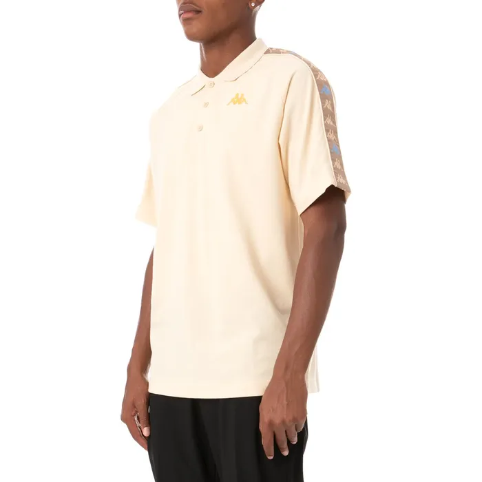 222 Banda Calsin Polo 8211 Beige Beige Kappa Mens TShirts On Sale