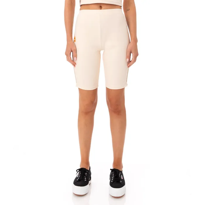 222 Banda Cartin Bike Shorts 8211 Beige Beige Kappa Womens Shorts Gift 4 You