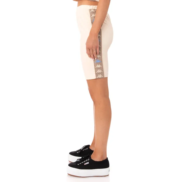 222 Banda Cartin Bike Shorts 8211 Beige Beige Kappa Womens Shorts Gift 4 You