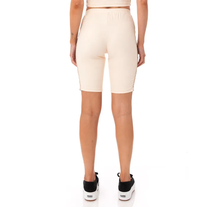 222 Banda Cartin Bike Shorts 8211 Beige Beige Kappa Womens Shorts Gift 4 You