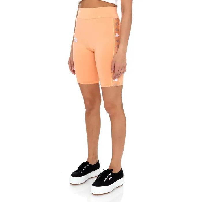222 Banda Cartin Bike Shorts 8211 Peach Pink Peach Pink Kappa Womens Shorts On Sale