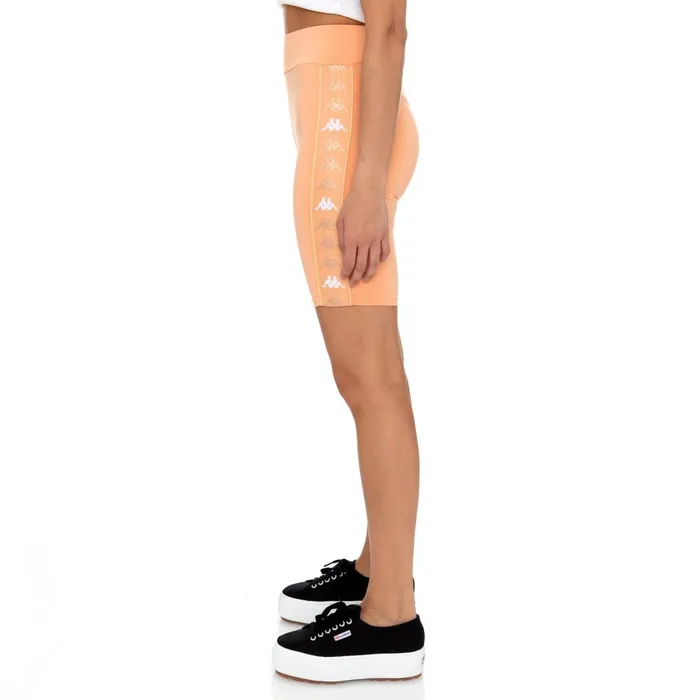 222 Banda Cartin Bike Shorts 8211 Peach Pink Peach Pink Kappa Womens Shorts On Sale