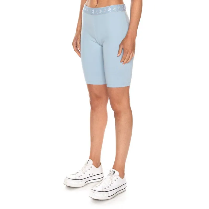 222 Banda Emilana Bike Shorts 8211 Baby Blue White Baby Blue White Kappa Womens Shorts For Sale