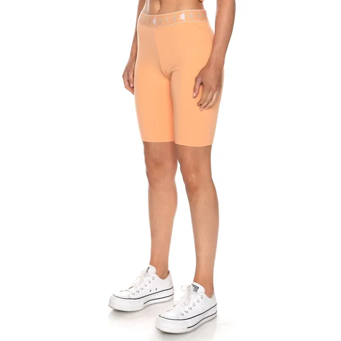 222 Banda Emilana Bike Shorts 8211 Peach Pink Peach Pink Kappa Womens Shorts Near Me