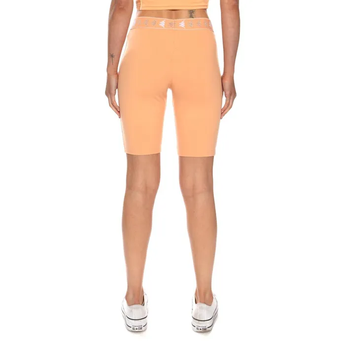222 Banda Emilana Bike Shorts 8211 Peach Pink Peach Pink Kappa Womens Shorts Near Me