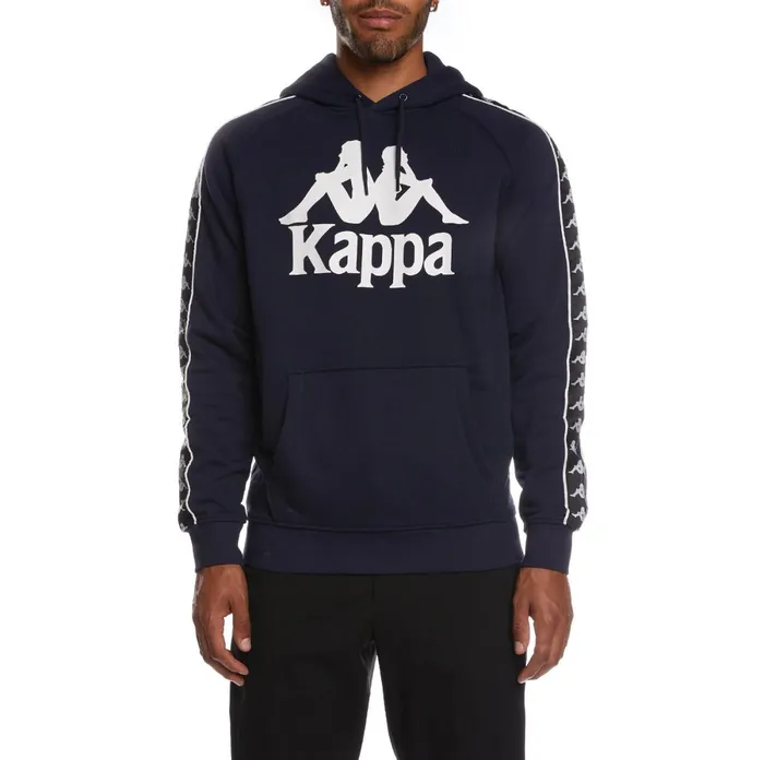 222 Banda Hurtado 2 Hoodie 8211 Navy Black Navy Black Kappa Mens Sweatsuits