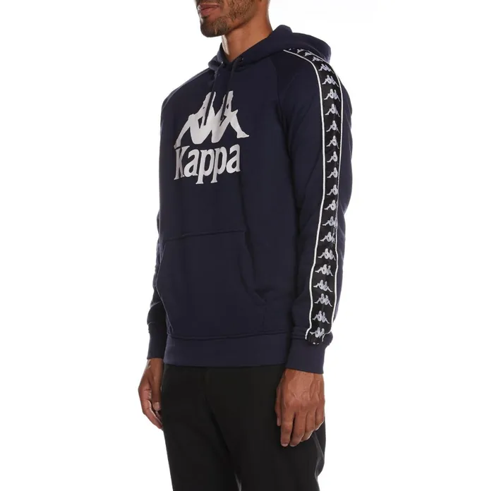 222 Banda Hurtado 2 Hoodie 8211 Navy Black Navy Black Kappa Mens Sweatsuits