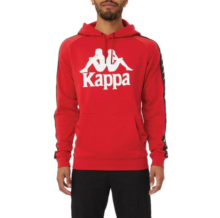 222 Banda Hurtado 2 Hoodie 8211 Red Black Red Black Kappa Mens Sweatsuits