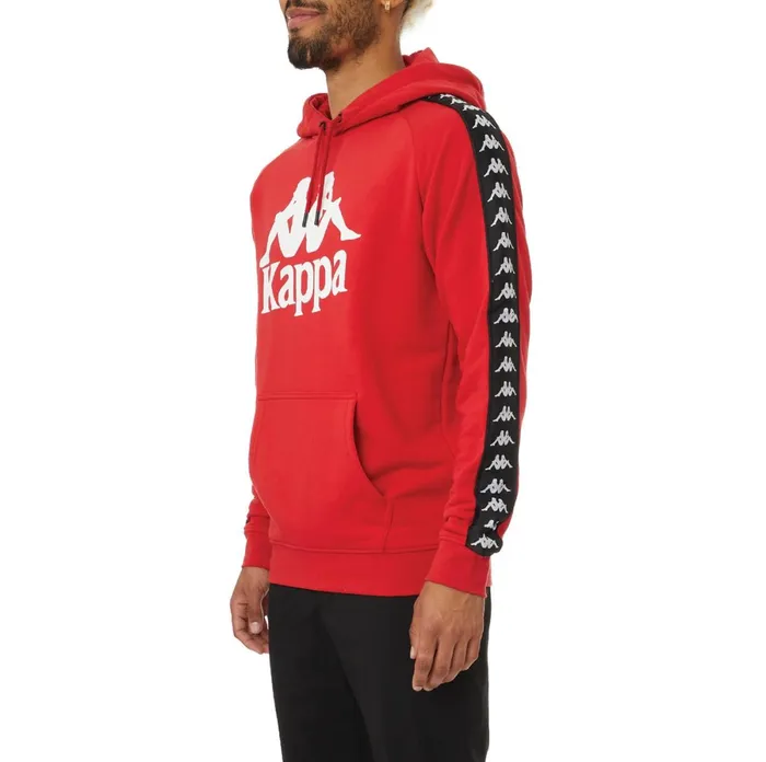222 Banda Hurtado 2 Hoodie 8211 Red Black Red Black Kappa Mens Sweatsuits
