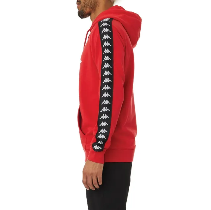 222 Banda Hurtado 2 Hoodie 8211 Red Black Red Black Kappa Mens Sweatsuits