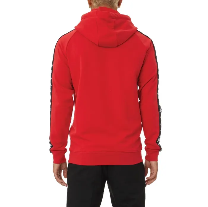222 Banda Hurtado 2 Hoodie 8211 Red Black Red Black Kappa Mens Sweatsuits