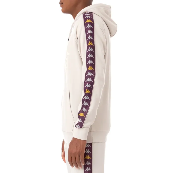 222 Banda Hurtado 3 Hoodie 8211 Grey Silver Grey Silver Kappa Mens Sweatsuits