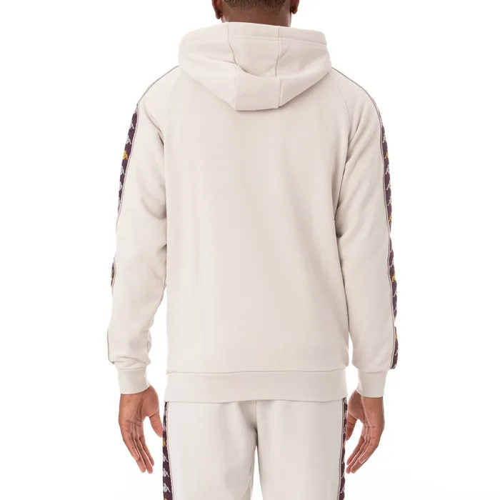 222 Banda Hurtado 3 Hoodie 8211 Grey Silver Grey Silver Kappa Mens Sweatsuits