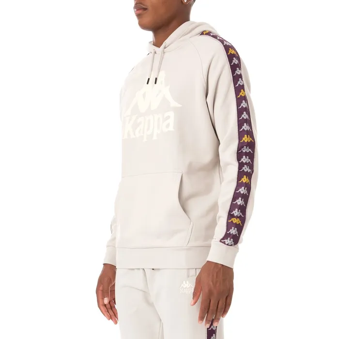 222 Banda Hurtado 3 Hoodie 8211 Grey Silver Grey Silver Kappa Mens Sweatsuits