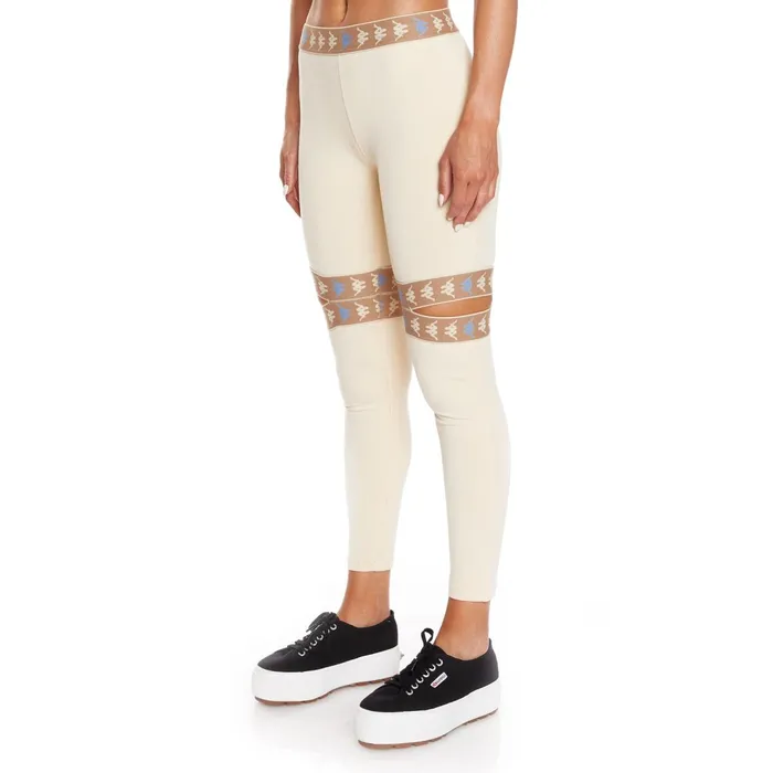 222 Banda Ikongo Leggings 8211 Beige Beige Kappa Womens Track Suits