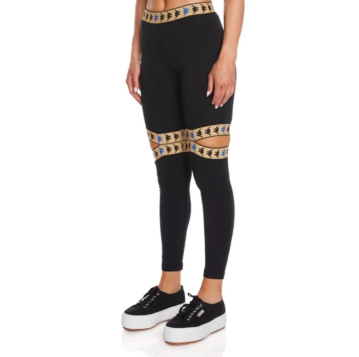 222 Banda Ikongo Leggings 8211 Black Black Kappa Womens Track Suits