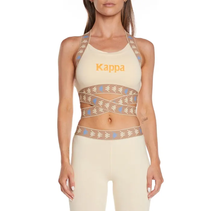 222 Banda Ivohibe Bra Top 8211 Beige Beige Kappa Womens TShirts Gift Near Me