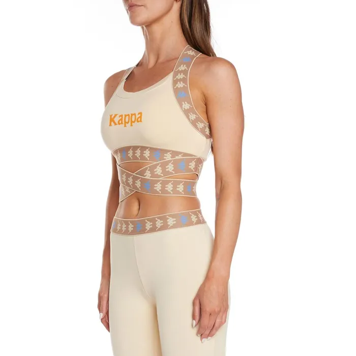 222 Banda Ivohibe Bra Top 8211 Beige Beige Kappa Womens TShirts Gift Near Me