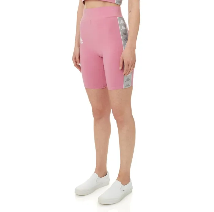 222 Banda Utuado Bike Shorts 8211 Pink Pink Kappa Womens Shorts Online Shopping
