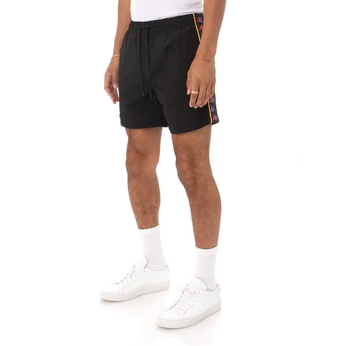 222 Banda Xtabi Swim Shorts 8211 Black Black Kappa Mens Swim Shorts Near Me