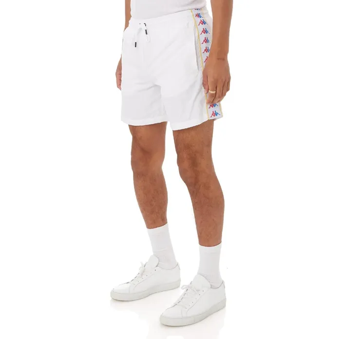 222 Banda Xtabi Swim Shorts 8211 White White Kappa Mens Swim Shorts Christmas Gift