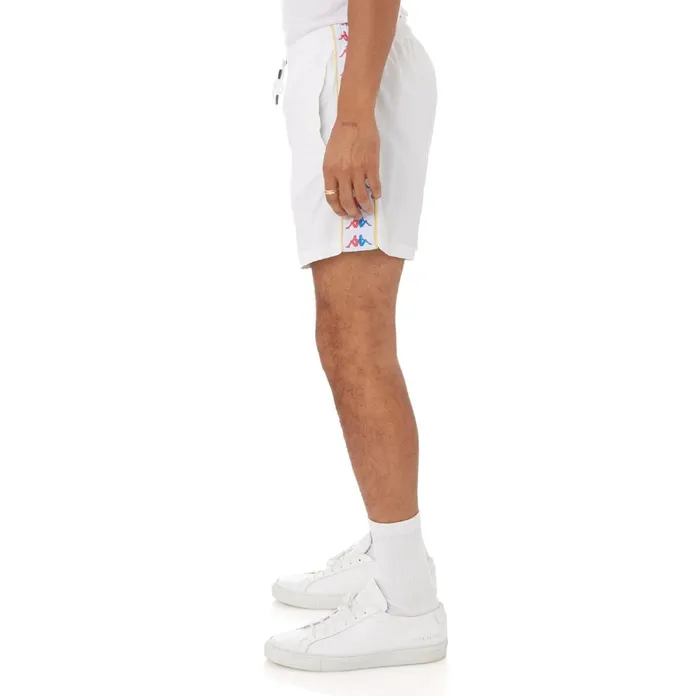 222 Banda Xtabi Swim Shorts 8211 White White Kappa Mens Swim Shorts Christmas Gift
