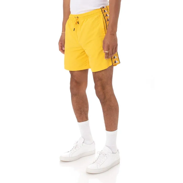222 Banda Xtabi Swim Shorts 8211 Yellow Yellow Kappa Mens Shorts Casaul