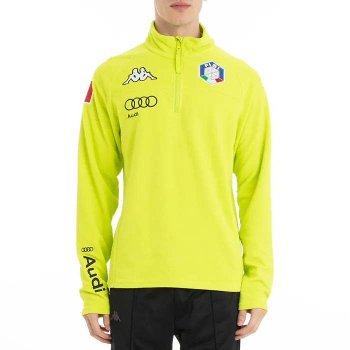 6Cento 687B Fisi Fleece Jacket 8211 Green Lime Green Lime Kappa Mens Ski