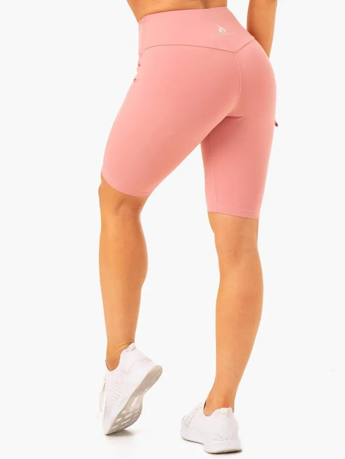 Action Bike Short 8211 Blush Pink Women Ryderwear Gym Shorts