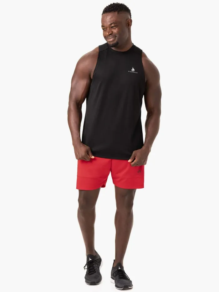 Action Mesh Short 8211 Red Men Ryderwear Gym Shorts