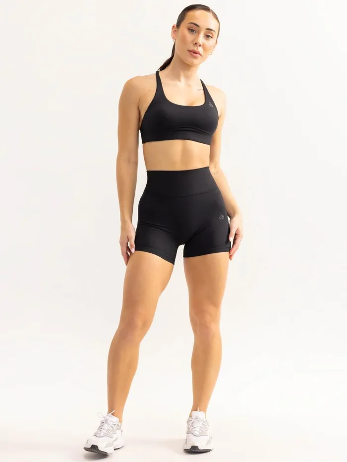 Activate Scoop Neck Sports Bra 8211 Black Women Ryderwear Sports Bras