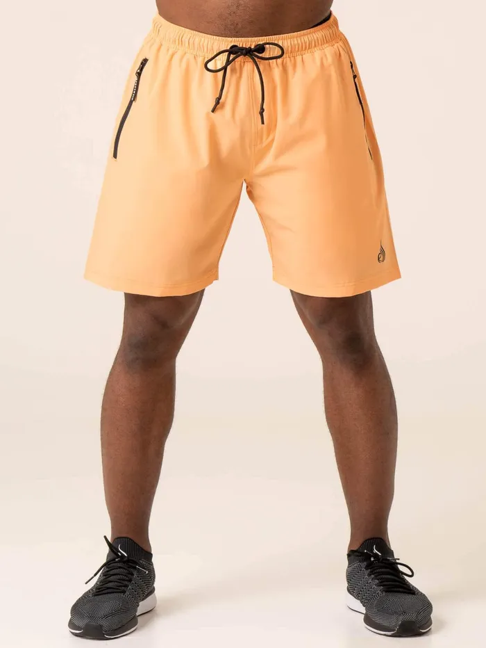 Adapt Training Short 8211 Orange Sherbet Men Ryderwear Gym Shorts