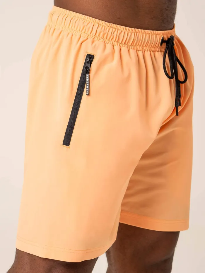 Adapt Training Short 8211 Orange Sherbet Men Ryderwear Gym Shorts