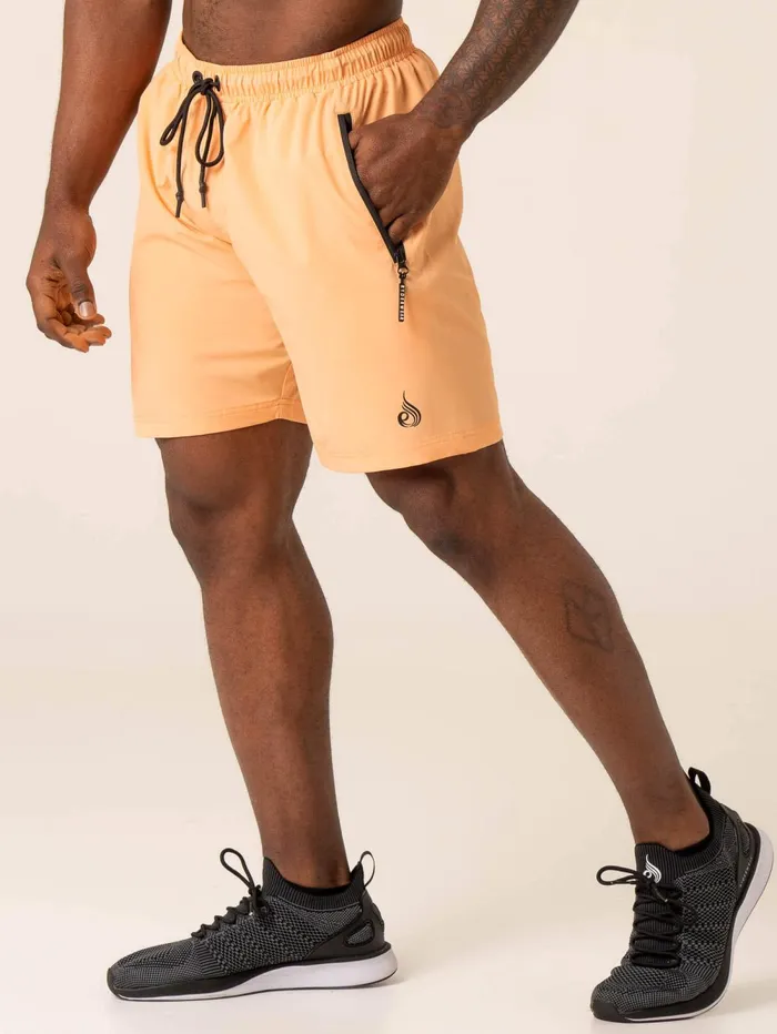 Adapt Training Short 8211 Orange Sherbet Men Ryderwear Gym Shorts