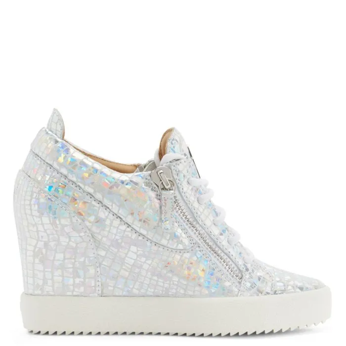 Addy Wedge Kaleido Silver Women Giuseppe Zanotti Sneakers