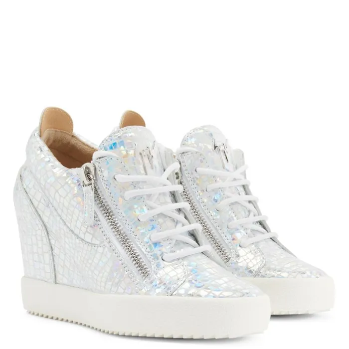Addy Wedge Kaleido Silver Women Giuseppe Zanotti Sneakers