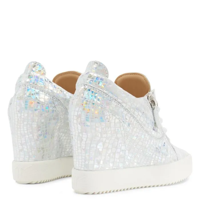 Addy Wedge Kaleido Silver Women Giuseppe Zanotti Sneakers