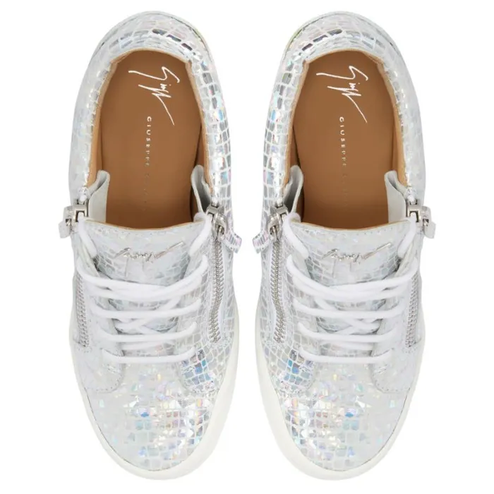 Addy Wedge Kaleido Silver Women Giuseppe Zanotti Sneakers