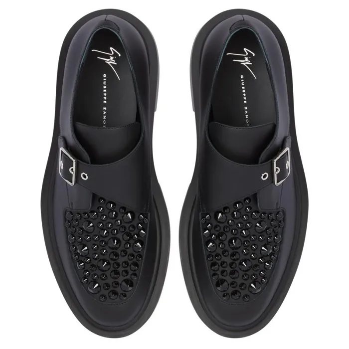 Adric Studs Black Men Giuseppe Zanotti Shoes