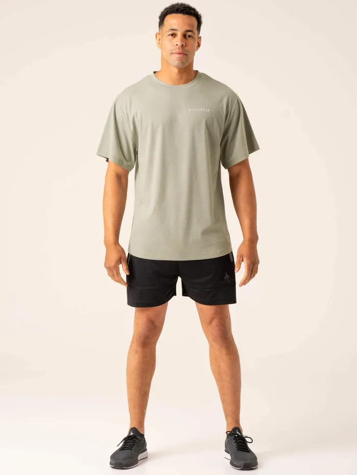 Advance Oversized TShirt 8211 Sage Men Ryderwear TShirts