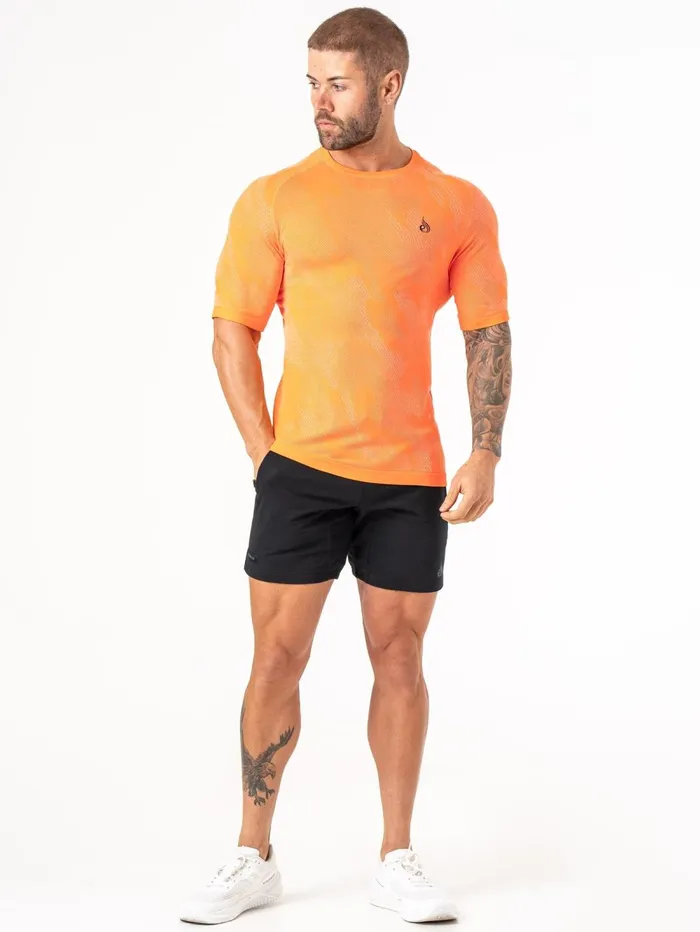 Aero Core Seamless TShirt 8211 Orange Men Ryderwear Tops