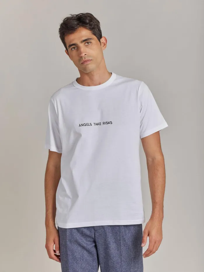 Agns B Artist039s Collection WomenMen White Le Mixte Artist Jim Joe Unisex Cotton Jersey Tshirt