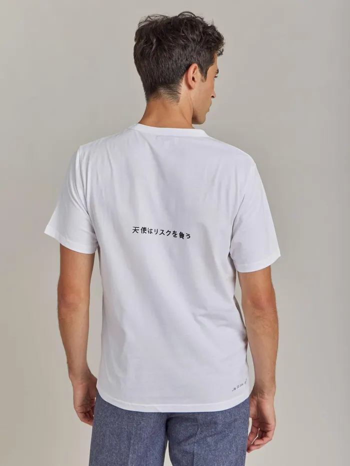 Agns B Artist039s Collection WomenMen White Le Mixte Artist Jim Joe Unisex Cotton Jersey Tshirt