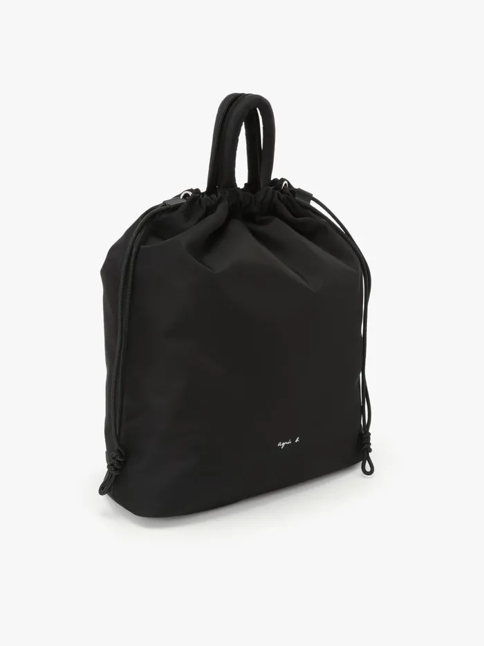 Agns B Backpacks Women Black Nylon Backpack